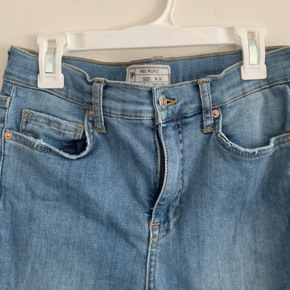 Free people ripped skinny jeans